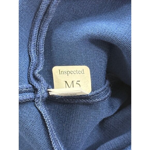 St. John Navy Blue Pencil Skirt Ruffle Hem Wool Blend Knee Length Classic Size 0 - Picture 11 of 12